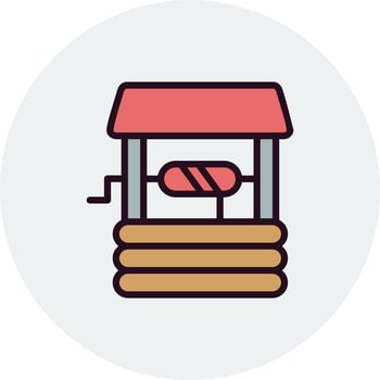 Water Well Vector Icon