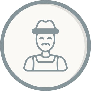 Farmer Vector Icon