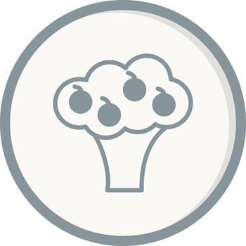 Apple tree Vector Icon