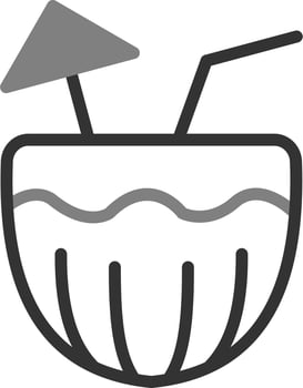 Coconut Drink Vector Icon