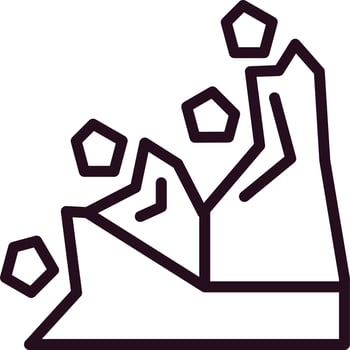 Landslide Vector Icon