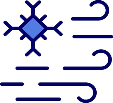 Cold Wave Vector Icon