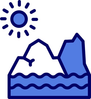 Glacier Vector Icon
