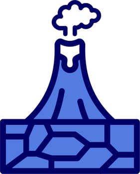 Volcano Vector Icon