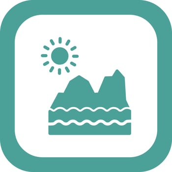 Glacier Vector Icon