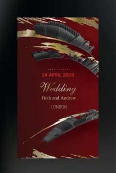 Tropical black and gold leaves on dark background vector