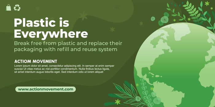 Environmental concept illustration vector. Go Green Save the world banner illustration vector