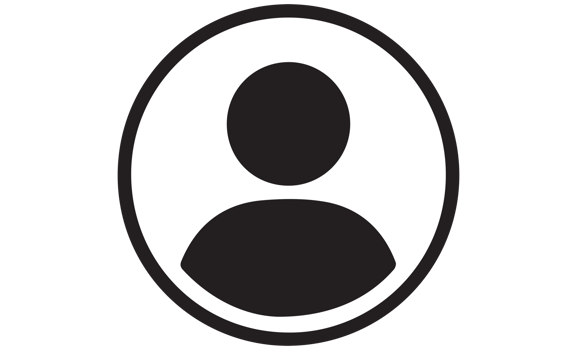 User icon on transparent background png