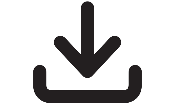 Download button on transparent background png