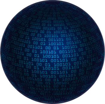 Modern Technology World Map Globe Crop-out png