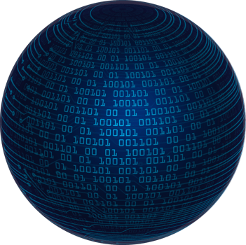 Modern Technology World Map Globe Crop-out png