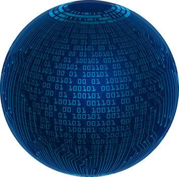 Modern Technology World Map Globe Crop-out png