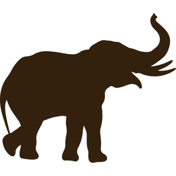 elephant wild animal silhouette png