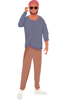 young model man with sunglasses png