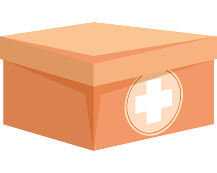 medical kit box with cross png