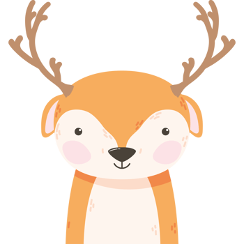 cute reindeer animal png