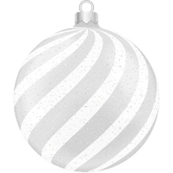 silver christmas ball png