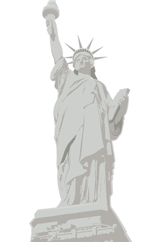 liberty statue famous landmark png