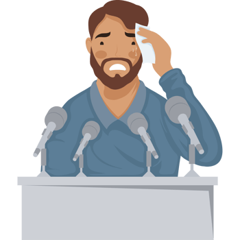 man speaking with glossophobia png