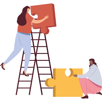 women with puzzle pieces png