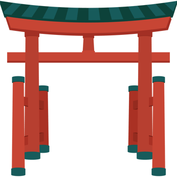 famous japonese arch landmark png