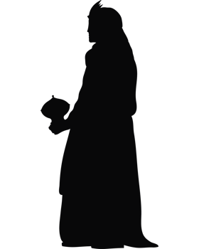 wise men melchior silhouette png