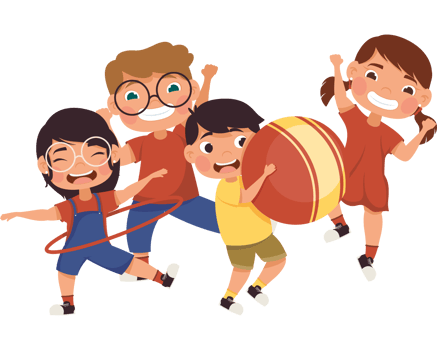 little kids playing png