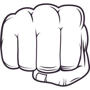 hand fist front png