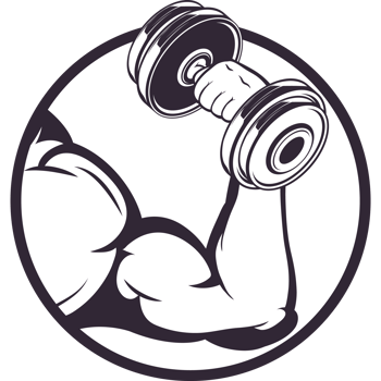 strong arm lifting dumbbell png