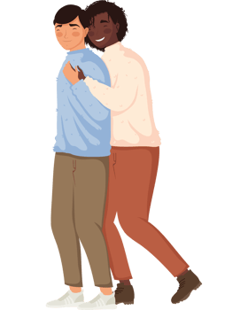 interracial gay couple png