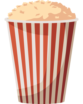 cinema pop corn pot png