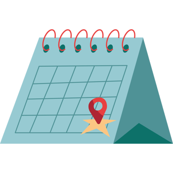pin location in calendar png