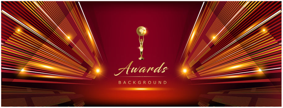 Red Maroon Golden Royal Awards Background Graphics Lines Stripes Breaking News Elegant Shine Modern Blended Template Luxury Premium Corporate Abstract Design Template Banner Certificate Dynamic Shape vector