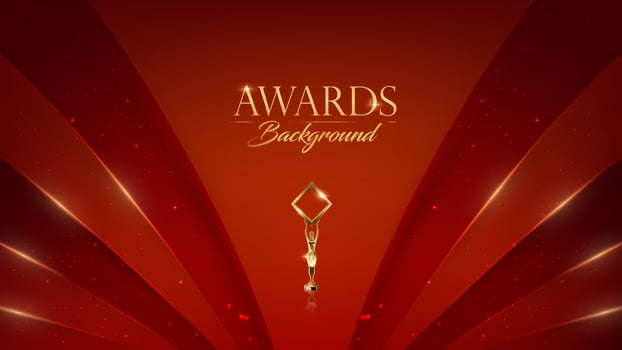 Red Gold Award Background, luxury graphic. Abstract Background, Royal Premium Design Template.  Amazing Flyer and Brochure Artwork. New Certificate Design. vector