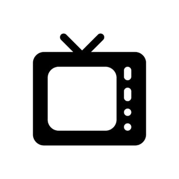 TV icon in trendy flat style isolated on gray background. Television symbol for your website design, logo, app, UI. Vector illustration, EPS10.