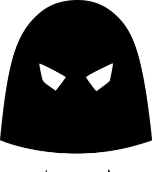 vector illustration of garuda head shape