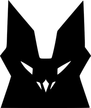 vector illustration of bat head shape