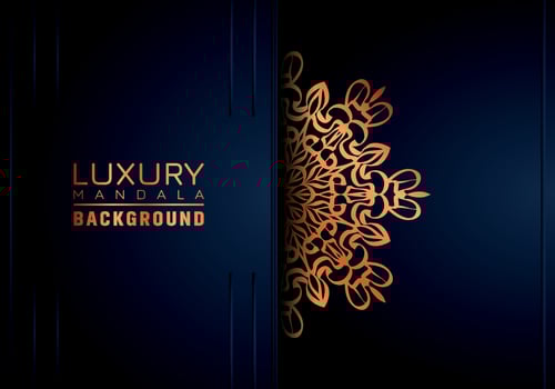 Luxury ornamental mandala background, arabesque style vector
