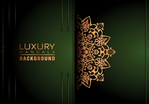 Luxury ornamental mandala background, arabesque style vector