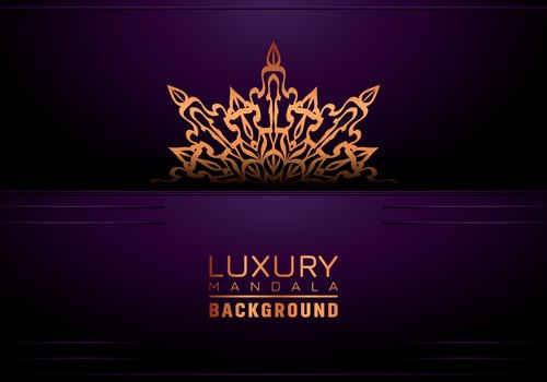 Luxury ornamental mandala background, arabesque style vector