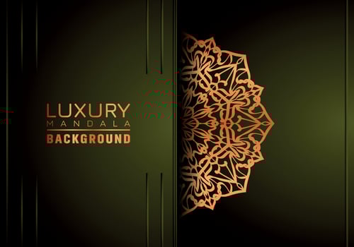 Luxury ornamental mandala background, arabesque style vector