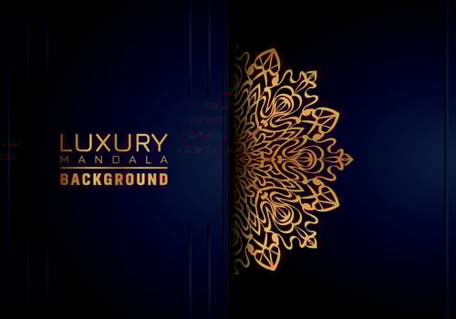 Luxury ornamental mandala background, arabesque style vector