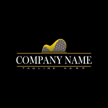 Modern logo style with modern building image vector