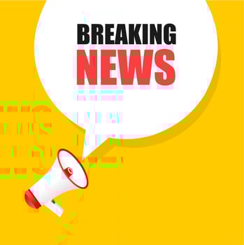 Breaking news. Breaking news banner template. Concept News update. Flat style vector. vector