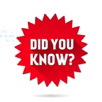 Did you know banner icon design, vector illustration red sticker template.
