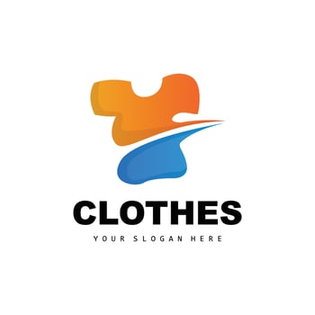 Clothing Logo, Simple Style Shirt Design, Clothing Store Vector, Fashion, Business Brand And Template Icon vector