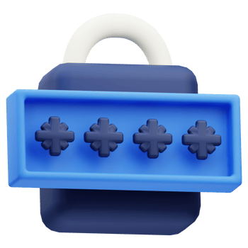 3D Icon Internet cyber crime password png