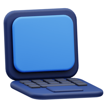 3D Icon Internet cyber crime laptop png