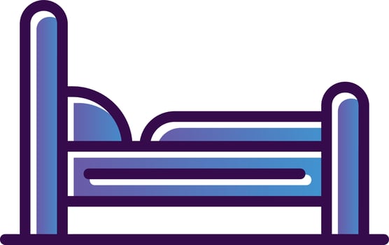 Bed Vector Icon Design
