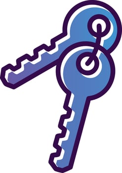 Keys Vector Icon Design